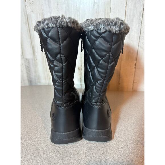 Totes Rain Boots NWOT Size 6 Black Waterproof - Picture 5 of 6